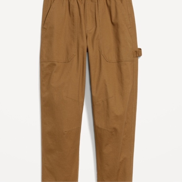 Old Navy High Rise Pulla Utility Pants Womens Large Brown Pull On Stretch - Picture 2 of 9